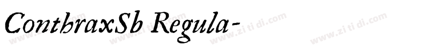 ConthraxSb Regula字体转换